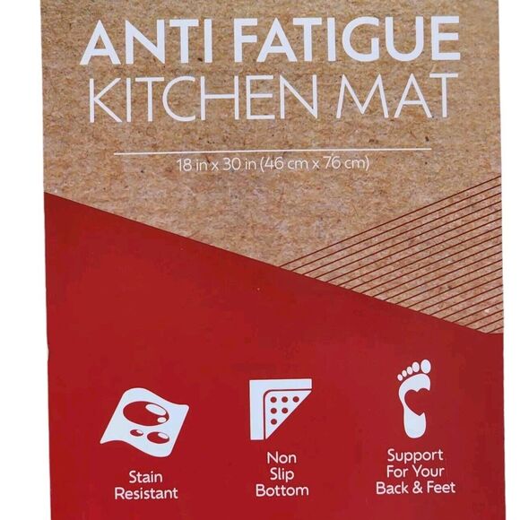 Anti Fatigue Kitchen Mat‎ Cardinal Holiday Joy Printed 18x30in - Picture 8 of 11